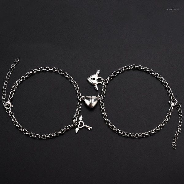 charm bracelets couples magnet bracelet steel o-shaped stainless attractive wristband for men and women valentine'day gifts1, Golden;silver
charm bracelets couples magnet bracelet steel o-shaped stainless attractive wristband for men and women valentine'day gifts1, Golden;silver