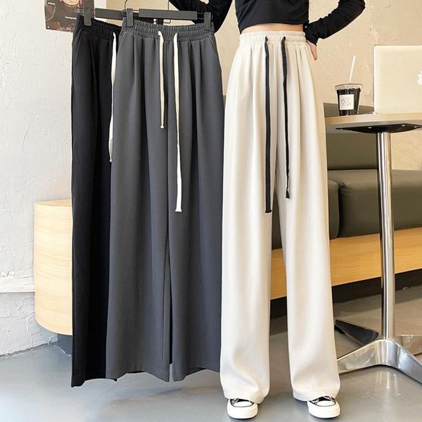 women's pants & capris spring autumn apricot wide leg high waist hanging feeling 2021 small loose straight tube floor dragging rac, Black;white
women's pants & capris spring autumn apricot wide leg high waist hanging feeling 2021 small loose straight tube floor dragging rac, Black;white