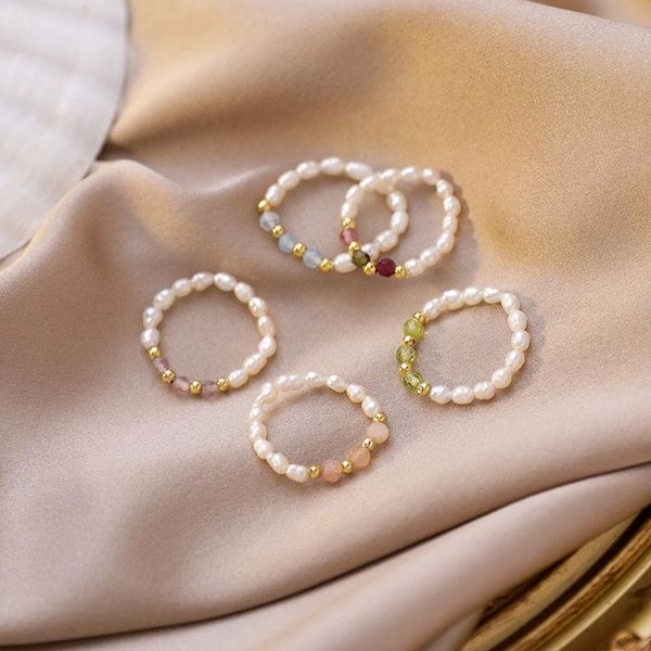 cluster rings aomu retro crystal multi beaded pearl natural freshwater geometric for women continuous circle minimalist ring, Golden;silver
cluster rings aomu retro crystal multi beaded pearl natural freshwater geometric for women continuous circle minimalist ring, Golden;silver