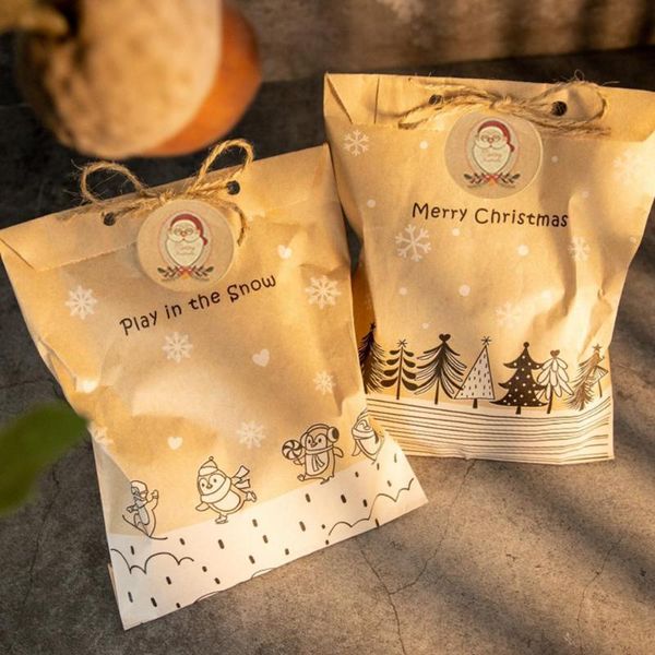 gift wrap 100pcs/set bag decorative retro with sticker christmas kraft paper cookie pouch for party bags festival decoration
gift wrap 100pcs/set bag decorative retro with sticker christmas kraft paper cookie pouch for party bags festival decoration