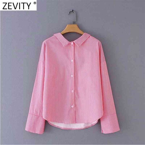 women fashion double collar striped print casual smock blouse office ladies shirts chic retro blusas ls7570 210416, White;black
women fashion double collar striped print casual smock blouse office ladies shirts chic retro blusas ls7570 210416, White;black