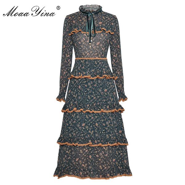 fashion runway dress summer women's dress long sleeve ruffles floral-print elegant dresses 210524, Black;gray
fashion runway dress summer women's dress long sleeve ruffles floral-print elegant dresses 210524, Black;gray