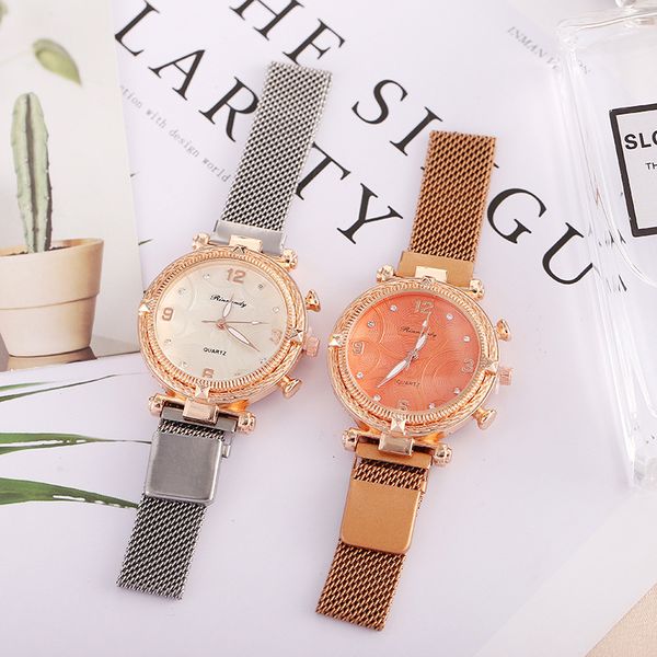 women alloy wristwatches luxury crystal shell magnetic mesh band elegant diamond timer quartz clock bracelet watches ladies wrist watch, Slivery;brown
women alloy wristwatches luxury crystal shell magnetic mesh band elegant diamond timer quartz clock bracelet watches ladies wrist watch, Slivery;brown