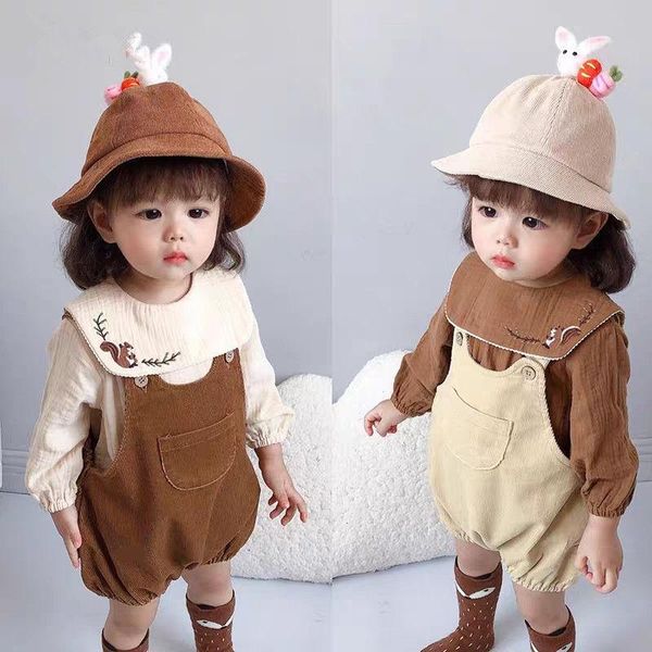 jumpsuits autumn baby boys girls clothes set long sleeve embroidered toddler corduroy overalls jumpsuit+shirt 2pcs infant outfits, Blue
jumpsuits autumn baby boys girls clothes set long sleeve embroidered toddler corduroy overalls jumpsuit+shirt 2pcs infant outfits, Blue