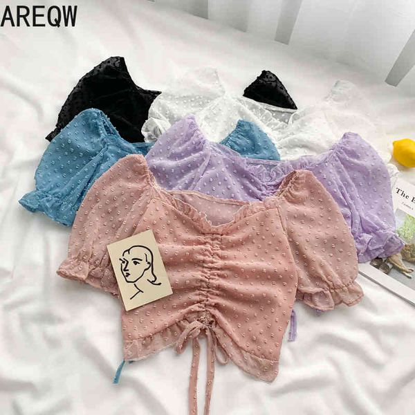 summer style fungus side strapless neckline pleated drawstring short puff sleeve chiffon shirt blouse women 210507, White
summer style fungus side strapless neckline pleated drawstring short puff sleeve chiffon shirt blouse women 210507, White