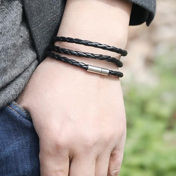 tennis multilayer leather wrist bracelets for men vintage black genuine braided rope wrap bracelets&bangles jewelry, Golden;silver
tennis multilayer leather wrist bracelets for men vintage black genuine braided rope wrap bracelets&bangles jewelry, Golden;silver