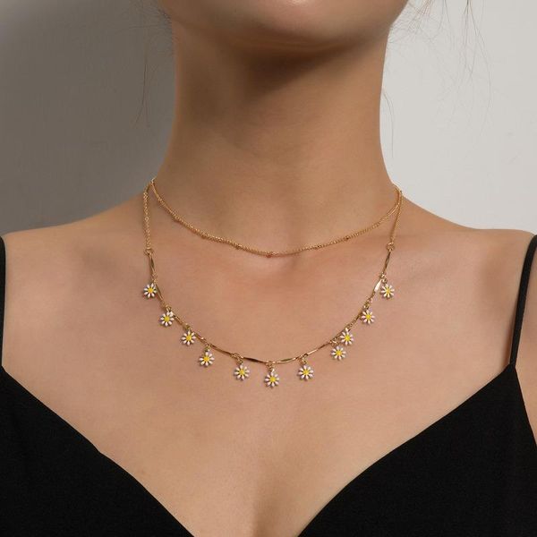 chains 2021 fashion women chain necklace gold and silver multi-layer daisy flower collar necklaces lady clavicle jewelry female bijoux
chains 2021 fashion women chain necklace gold and silver multi-layer daisy flower collar necklaces lady clavicle jewelry female bijoux