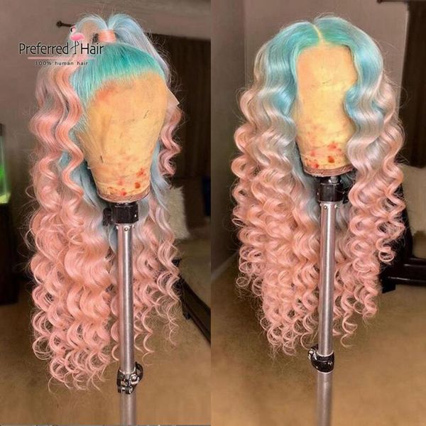 lace wigs preferred ombre pink 13x4 front wig brazilian remy pre plucked green curly human hair transparent for women, Black;brown
lace wigs preferred ombre pink 13x4 front wig brazilian remy pre plucked green curly human hair transparent for women, Black;brown