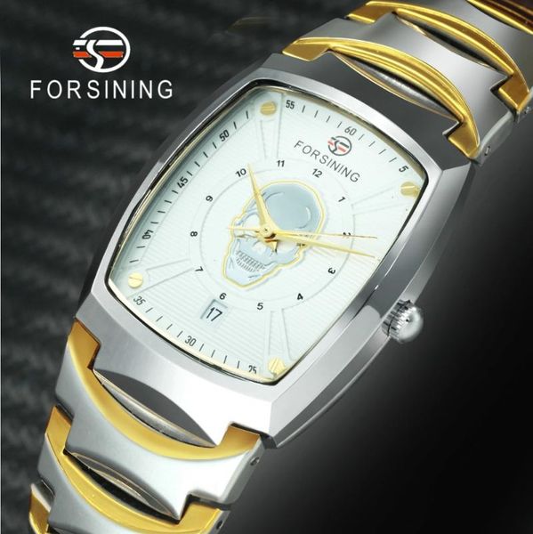wristwatches forsining classic gentleman auto mechanical wrist watch skull dial contrast color metal strap business watches, Slivery;brown
wristwatches forsining classic gentleman auto mechanical wrist watch skull dial contrast color metal strap business watches, Slivery;brown