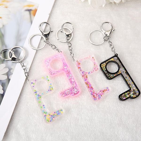 keychains 1pc no touch door opener keychain contactless use of phone, atm,elevators and pos women handbag keyring glitter hollowed-out, Silver
keychains 1pc no touch door opener keychain contactless use of phone, atm,elevators and pos women handbag keyring glitter hollowed-out, Silver