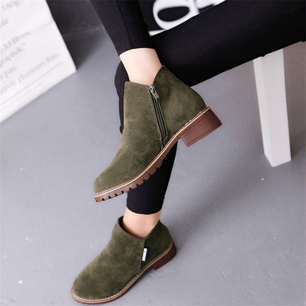 new 2020 women ankle boots flock plus size eu42 autumn winter shoes woman short low heel ladies botas, Black
new 2020 women ankle boots flock plus size eu42 autumn winter shoes woman short low heel ladies botas, Black
