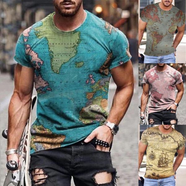 men's t-shirts feitong fashion t shirt map printed t-shirt distressed o neck short sleeves retro pullovers tshirts men 2021, White;black
men's t-shirts feitong fashion t shirt map printed t-shirt distressed o neck short sleeves retro pullovers tshirts men 2021, White;black