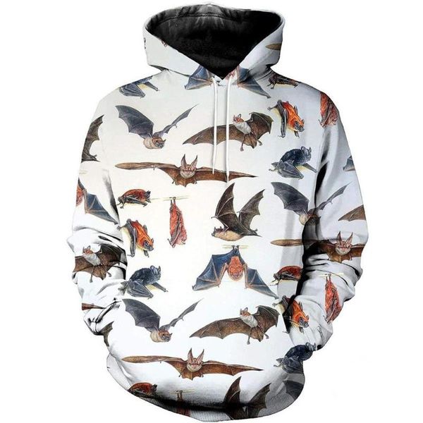 men's hoodies & sweatshirts bats 3d all over printed hip-hop sweatshirt harajuku casual fashion zip jackets b-0014, Black
men's hoodies & sweatshirts bats 3d all over printed hip-hop sweatshirt harajuku casual fashion zip jackets b-0014, Black