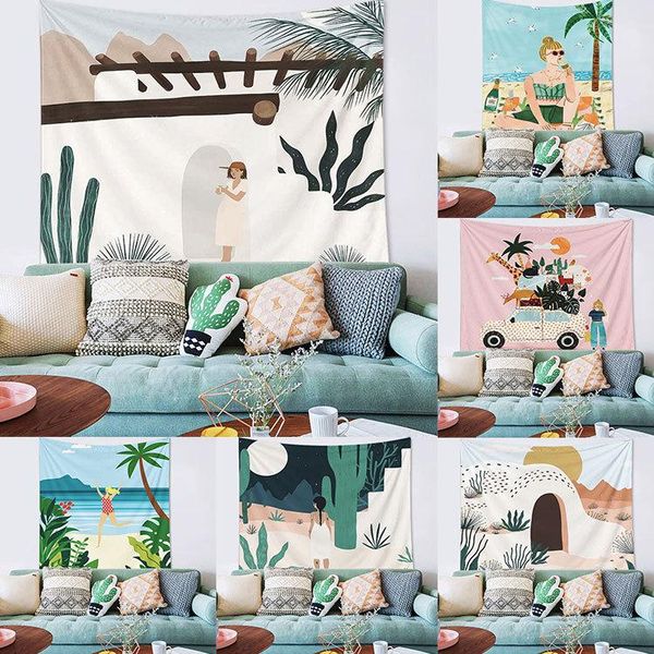 tapestries nordic tropical green plant hangings home hanging cloth decoration background wall tapestry room wall-mounted
tapestries nordic tropical green plant hangings home hanging cloth decoration background wall tapestry room wall-mounted