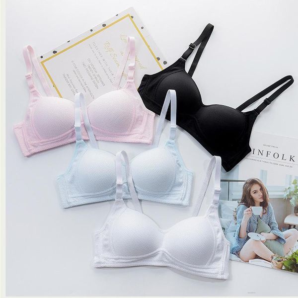 bras summer solid color underwear development period cotton bra without steel ring, comfortable and breathable thin, Red;black
bras summer solid color underwear development period cotton bra without steel ring, comfortable and breathable thin, Red;black