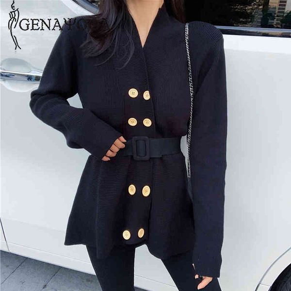 genayooa designed winter solid long sleeve double breasted christmas sweater women cardigan mujer with belt 210417, White;black
genayooa designed winter solid long sleeve double breasted christmas sweater women cardigan mujer with belt 210417, White;black