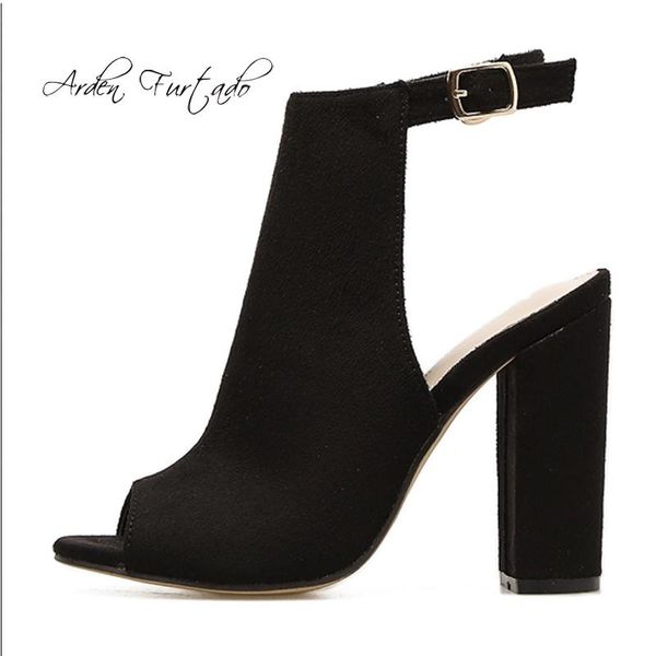 arden furtado summer fashion women's shoes elegant concise mature peep toe buckle sandals chunky heels boots size 40, Black
arden furtado summer fashion women's shoes elegant concise mature peep toe buckle sandals chunky heels boots size 40, Black