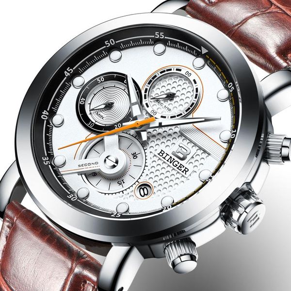 wristwatches relogio masculino binger men watches chronograph quartz watch luminous wrist reloj hombre b9017m2, Slivery;brown
wristwatches relogio masculino binger men watches chronograph quartz watch luminous wrist reloj hombre b9017m2, Slivery;brown