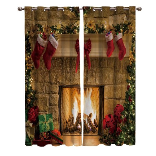 curtain & drapes merry christams fireplace christmas socks curtains window living room kitchen indoor high blackout
curtain & drapes merry christams fireplace christmas socks curtains window living room kitchen indoor high blackout