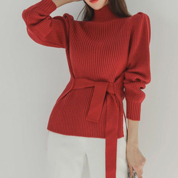 genayooa autumn winter sweaters pullovers long sleeve knitted turtleneck sweater with belt cashmere jumper women 210417, White;black
genayooa autumn winter sweaters pullovers long sleeve knitted turtleneck sweater with belt cashmere jumper women 210417, White;black