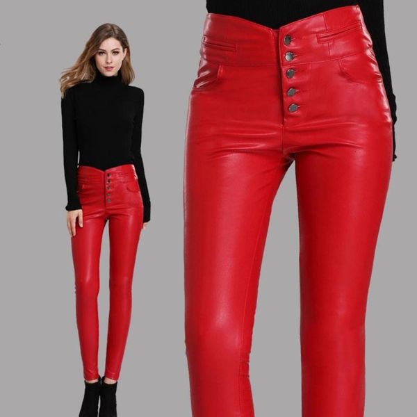 leather women's plush 2021 autumn and winter new waist wear elastic thin pu leggings tight bottomed pants, Black;white
leather women's plush 2021 autumn and winter new waist wear elastic thin pu leggings tight bottomed pants, Black;white