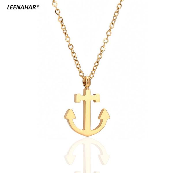 chains 1pc tiny friendship anchor pendant chain necklace gold plated stainless steel sailor necklaces sea boat jewelry, Silver
chains 1pc tiny friendship anchor pendant chain necklace gold plated stainless steel sailor necklaces sea boat jewelry, Silver