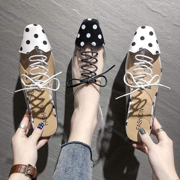 slippers fashion summer women shoes slides toe wedges lace up polka dot transparent female mules zapatos mujer, Black
slippers fashion summer women shoes slides toe wedges lace up polka dot transparent female mules zapatos mujer, Black