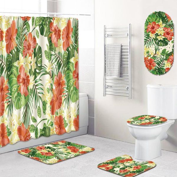 bath mats bathroom mat shower curtain five-piece set toilet carpet room non-slip suction
bath mats bathroom mat shower curtain five-piece set toilet carpet room non-slip suction