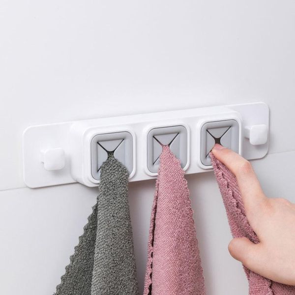 hooks & rails 1pc three-hole towel ser storage perforated rag with two kitchen gadgets organize hook for
hooks & rails 1pc three-hole towel ser storage perforated rag with two kitchen gadgets organize hook for