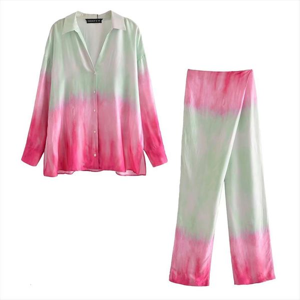 two piece set tie womens pants dye shirt amp wrap trousers chic lady fashion casual cozy woman outfits sets, White
two piece set tie womens pants dye shirt amp wrap trousers chic lady fashion casual cozy woman outfits sets, White