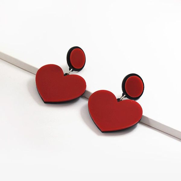 dangle & chandelier korean style love heart drop earrings for women sweet fashion acrylic resin red peach valentine's day gift, Silver
dangle & chandelier korean style love heart drop earrings for women sweet fashion acrylic resin red peach valentine's day gift, Silver