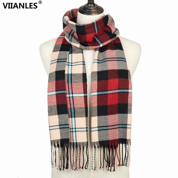 scarves viianles winter women plaid scarf shawls pashmina cashmere knit soft lady neck wraps retro lattice men's stole, Blue;gray
scarves viianles winter women plaid scarf shawls pashmina cashmere knit soft lady neck wraps retro lattice men's stole, Blue;gray