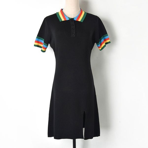 two piece dress womens designer short sleeve fashion summer rainbow strip knitted skirt women's twn2, White
two piece dress womens designer short sleeve fashion summer rainbow strip knitted skirt women's twn2, White