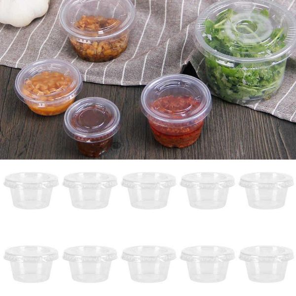 disposable cups 100pcs sauce packaging box transparent round seasoning cup with lid 2oz housewole take out containers
disposable cups 100pcs sauce packaging box transparent round seasoning cup with lid 2oz housewole take out containers