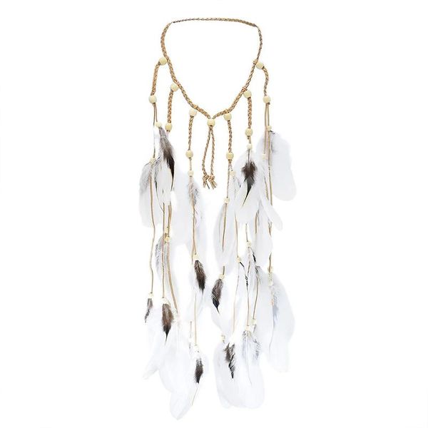 hair accessories feather headbands rave boho head chain adjust headwear handmade rope for women and girls, Slivery;white
hair accessories feather headbands rave boho head chain adjust headwear handmade rope for women and girls, Slivery;white