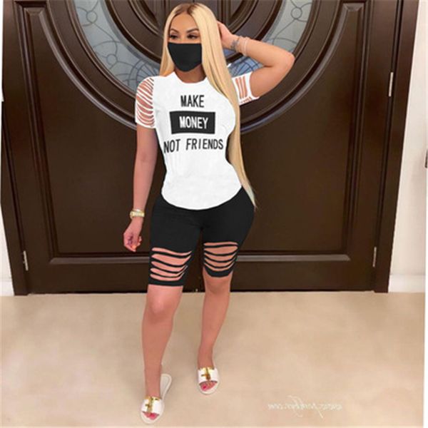 womens burning letters tracksuits fashion trend hole short sleeve pencle shorts 2 piece sets designer female summer casual without mask sui, Gray
womens burning letters tracksuits fashion trend hole short sleeve pencle shorts 2 piece sets designer female summer casual without mask sui, Gray