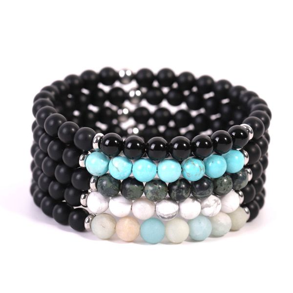 6mm natural energy stone beaded strands charm bracelets for women men lover party club decor handmade jewelry, Black
6mm natural energy stone beaded strands charm bracelets for women men lover party club decor handmade jewelry, Black