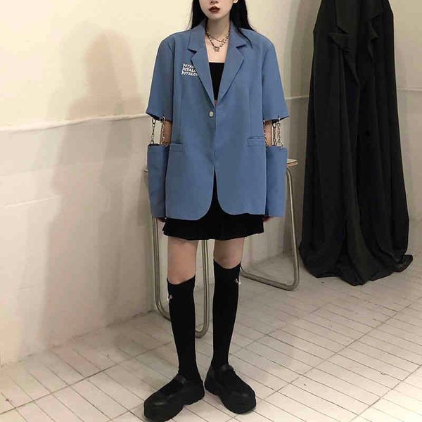 women's suits & blazers blazer feminino irmã fara chique de corrente removÃvel, jaqueta primavera com botão único, blazer solto e, White;black
women's suits & blazers blazer feminino irmã fara chique de corrente removÃvel, jaqueta primavera com botão único, blazer solto e, White;black