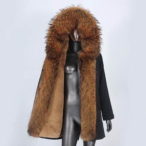 women's fur & faux 2021 waterproof parka real coat winter jacket women natural raccoon collar hooded thick warm detachable outerwear, Black
women's fur & faux 2021 waterproof parka real coat winter jacket women natural raccoon collar hooded thick warm detachable outerwear, Black