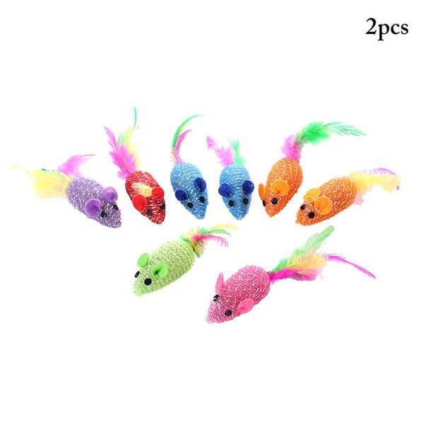 cat toys 2pcs mouse toy glitter feather sound false cattoy interactive supplies
cat toys 2pcs mouse toy glitter feather sound false cattoy interactive supplies