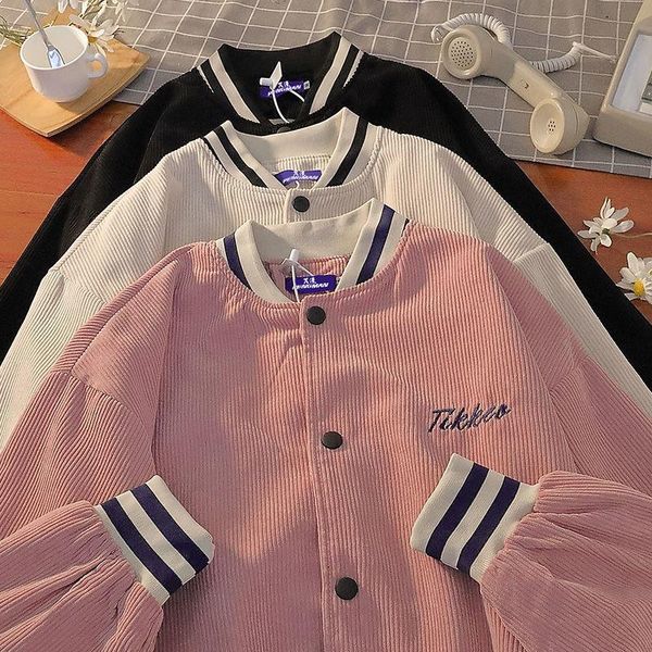 women's jackets japanese letter embroidery jacket spring casual harajuku style lovers baseball uniform ins tide free, Black;brown
women's jackets japanese letter embroidery jacket spring casual harajuku style lovers baseball uniform ins tide free, Black;brown