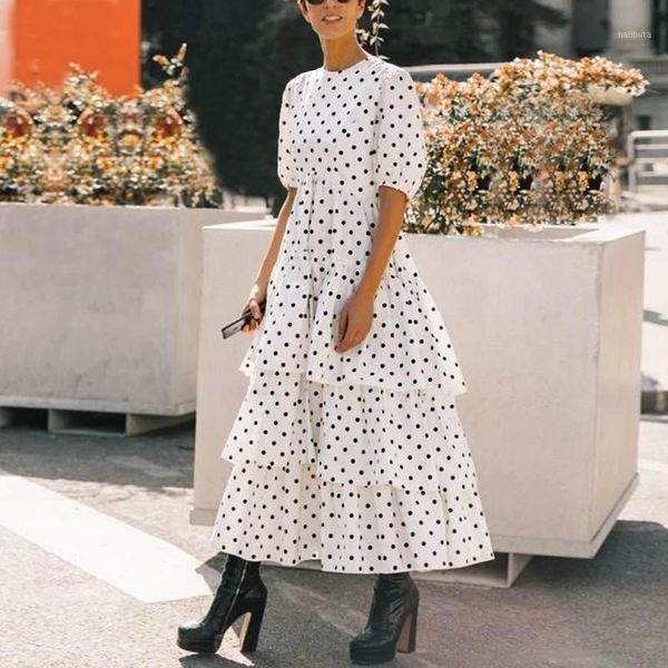 casual dresses vonda 2021 women party dress dot printed short sleeve maxi long bohemian vestidos female plus size beach sundress, Black;gray
casual dresses vonda 2021 women party dress dot printed short sleeve maxi long bohemian vestidos female plus size beach sundress, Black;gray