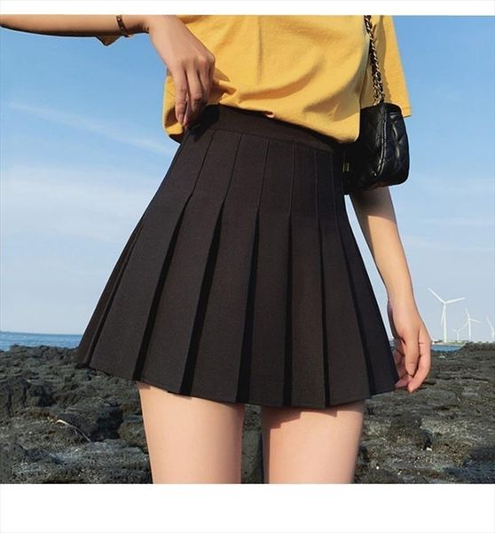 pleated solid color fashion womens skirts high waist elastic mini short dress for summer and spring y2k kawaii, Black
pleated solid color fashion womens skirts high waist elastic mini short dress for summer and spring y2k kawaii, Black