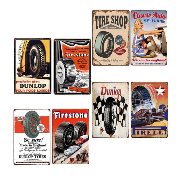tire poster painting sign decoration plaques metal vintage car garage wall art retro decoration home decor 20x30cm
tire poster painting sign decoration plaques metal vintage car garage wall art retro decoration home decor 20x30cm