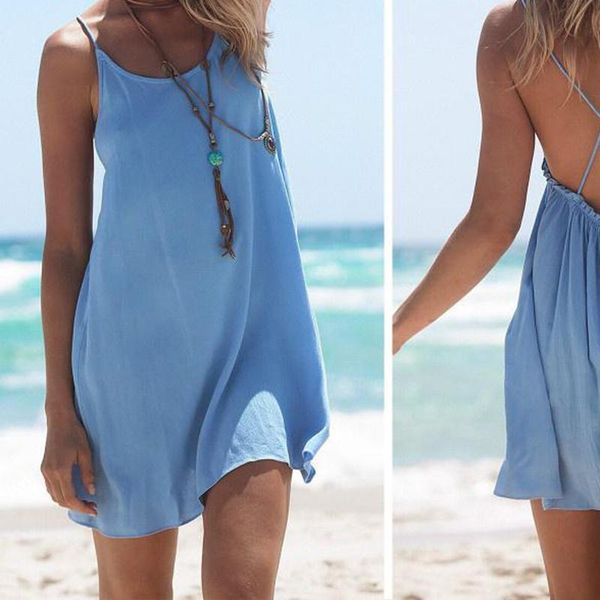 casual dresses women solid dress loose backless a line party club beach sleeveless, Black;gray
casual dresses women solid dress loose backless a line party club beach sleeveless, Black;gray