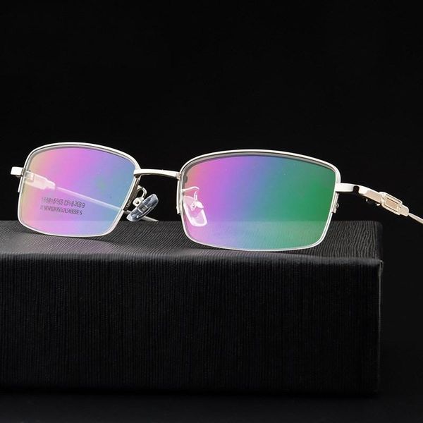fashion sunglasses frames width-141 memory half-frame myopia glasses frame titanium alloy eyeglasses fixing device large big face plain glas, Black
fashion sunglasses frames width-141 memory half-frame myopia glasses frame titanium alloy eyeglasses fixing device large big face plain glas, Black
