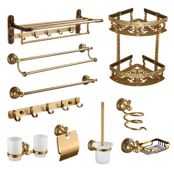 bath accessory set bathroom accessories antique brass towel bar cup holders roll paper holder soap dish hairdryer rack
bath accessory set bathroom accessories antique brass towel bar cup holders roll paper holder soap dish hairdryer rack