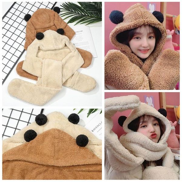beanie/skull caps women earflap earmuff plush warm cute beanies panda ear hat winter hats scarf set, Blue;gray
beanie/skull caps women earflap earmuff plush warm cute beanies panda ear hat winter hats scarf set, Blue;gray