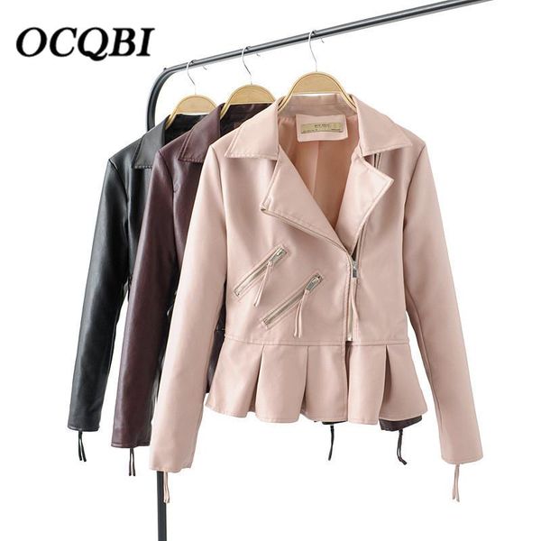 spring women coats bomber motorcycle streetwear pu jacket fashion casual slim women's jackets, Black;brown
spring women coats bomber motorcycle streetwear pu jacket fashion casual slim women's jackets, Black;brown