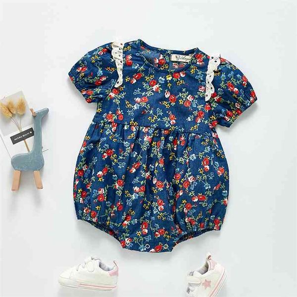 baby girl short sleeve rose floral rompers born summer kids infant clothes jumpsuits 210521, Blue
baby girl short sleeve rose floral rompers born summer kids infant clothes jumpsuits 210521, Blue